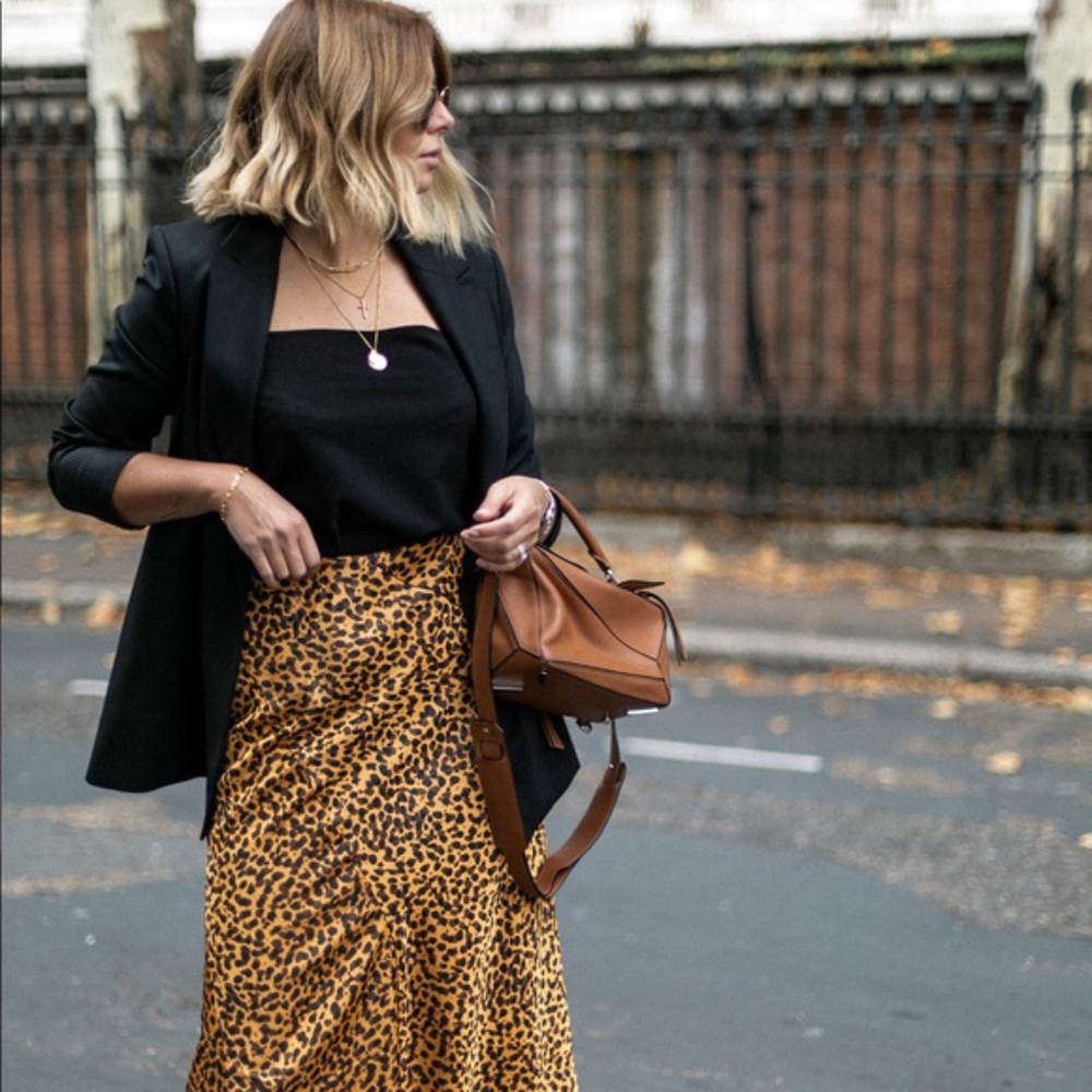 Women's & Other Stories Leopard Midi Skirt Size 0